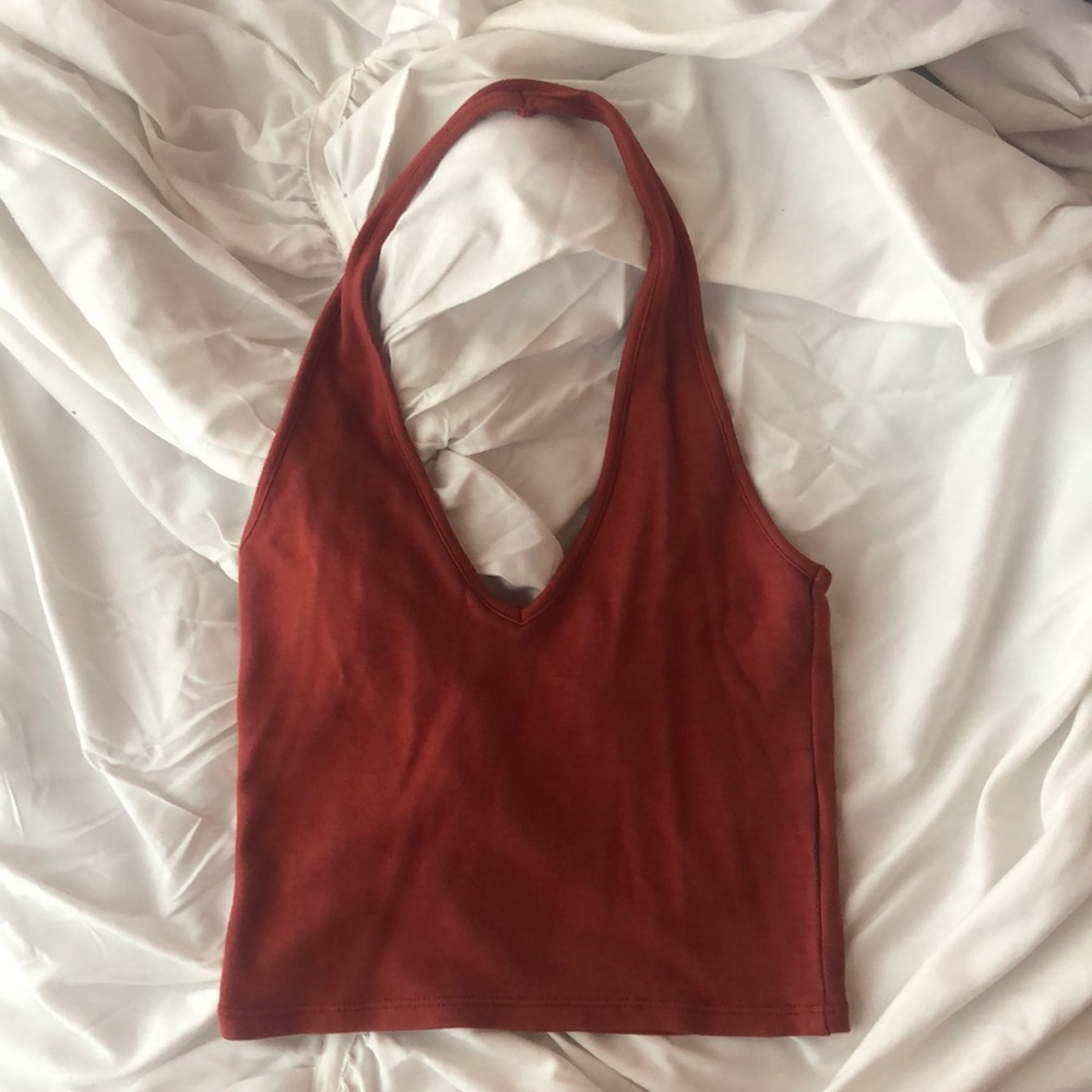 cropped halter brandy melville